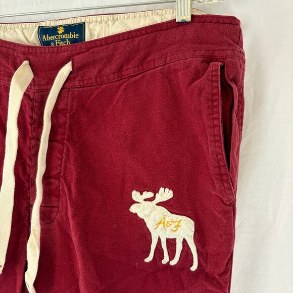 Abercrombie & Fitch Pants Mens M 38x30 Moose Logo Drawstring Button fly  Y2K - Picture 5 of 7